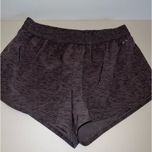 DSG Women's Performance High-Rise Athletic Shorts Size L Gray Lined
